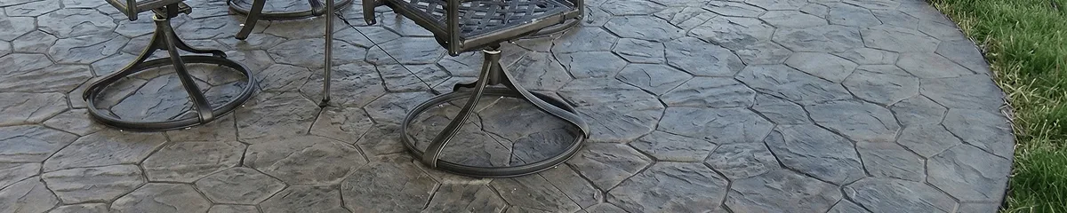 Garden relaxation area with professionally installed stone flooring in Columbia SC